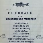 "Backfisch und Muscheln" Abend