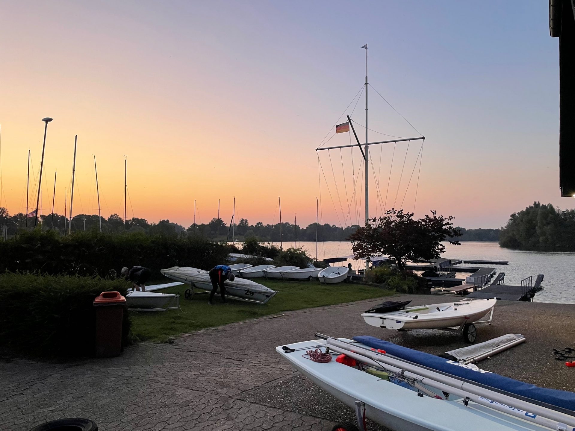 Einlagern der Boote
